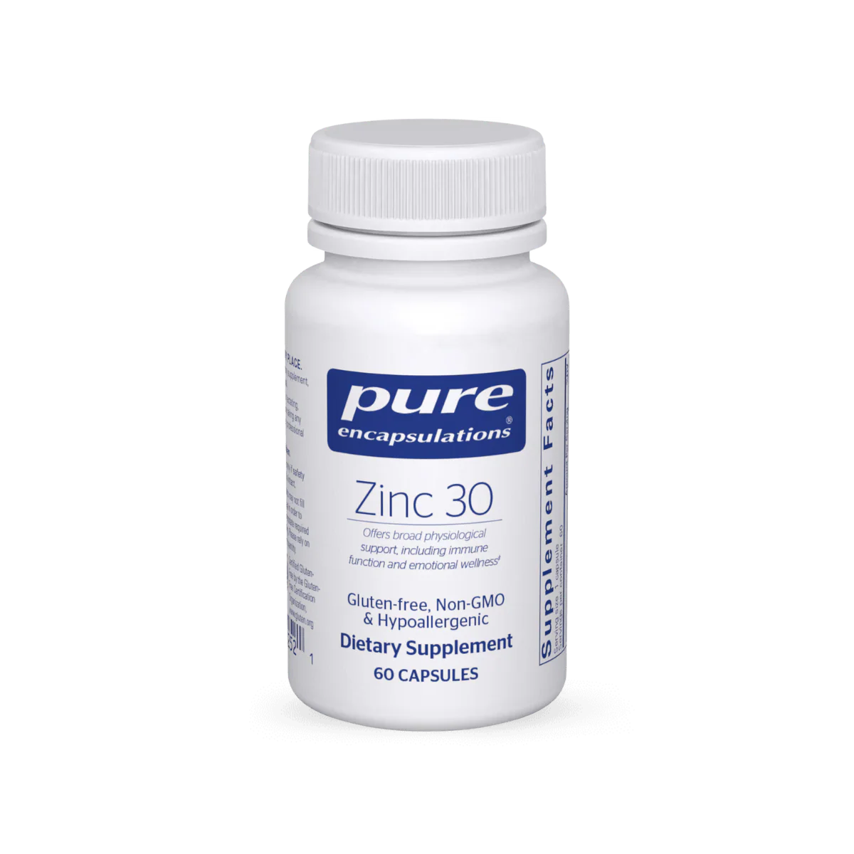 Pure Encapsulations Zinc 30 - 60 Capsules