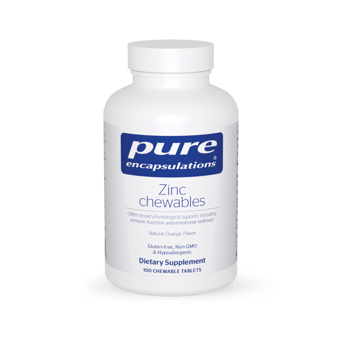 Pure Encapsulations Zinc chewables 100 Chewable Tablets