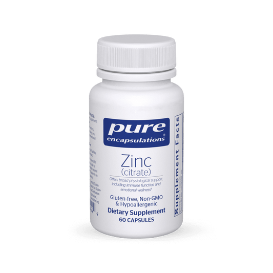 Pure Encapsulations Zinc (citrate) 60 Capsules